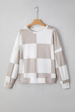 Load image into Gallery viewer, Checkered Print sweater/ Small
