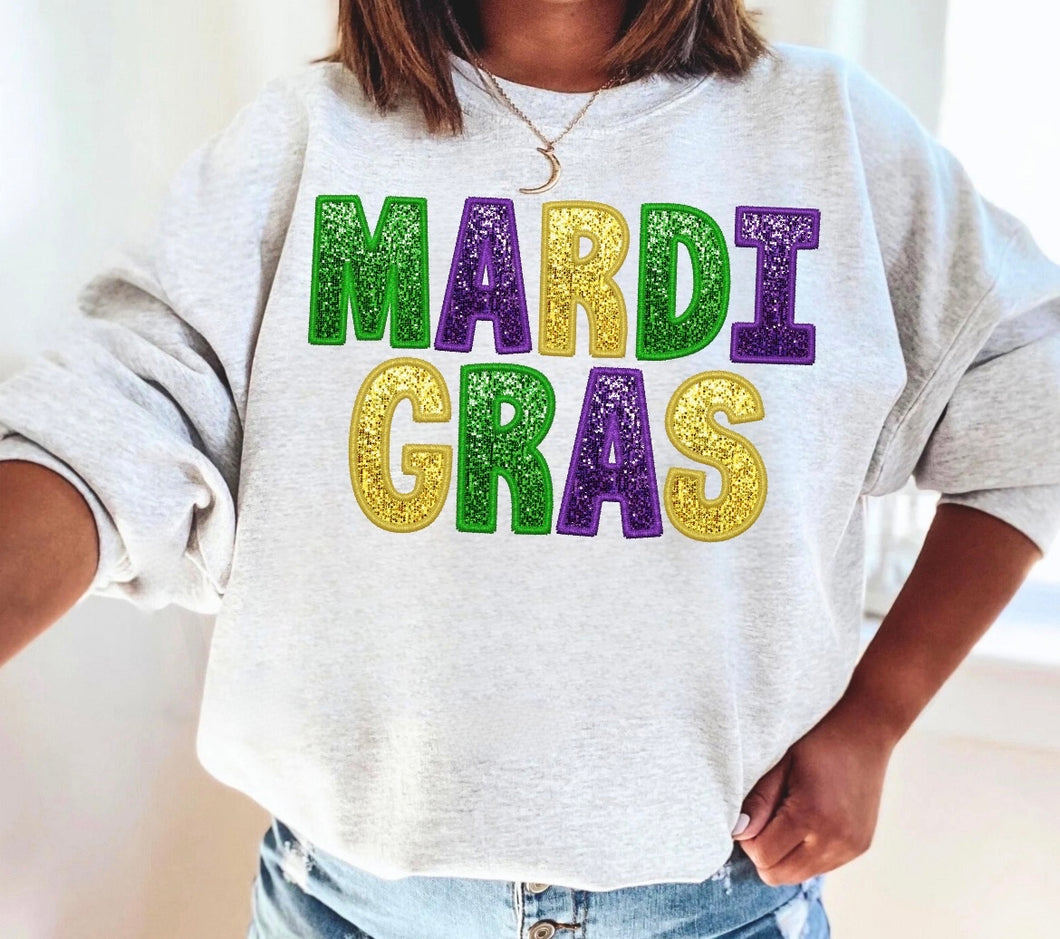 Custom | Mardi Gras feaux embroidery sequence