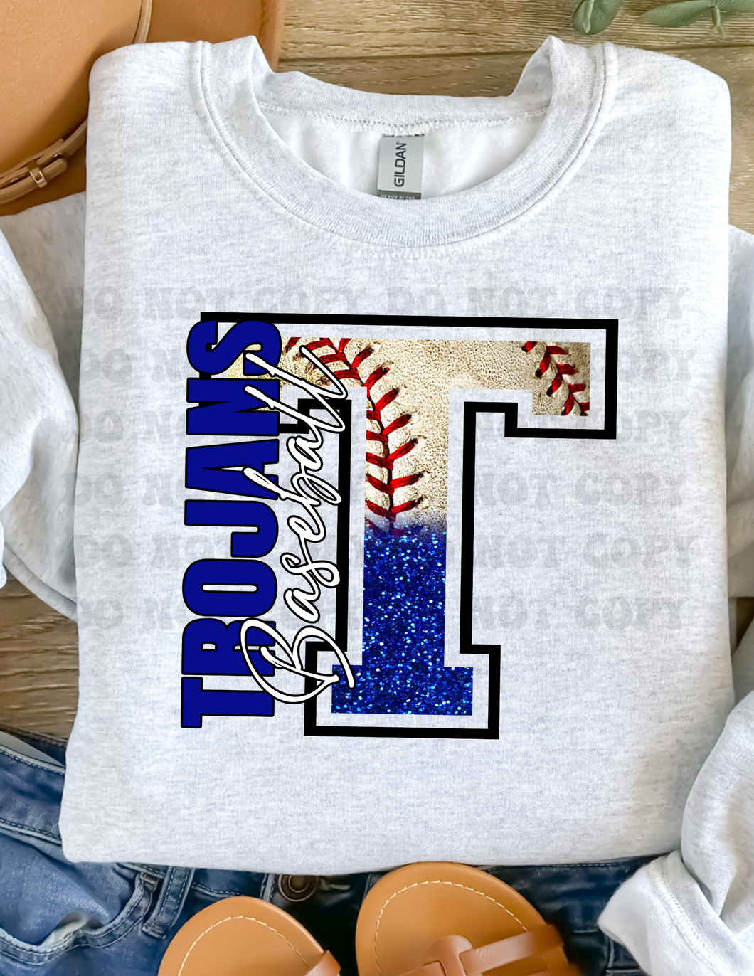 Custom | Trojans  Baseball - T