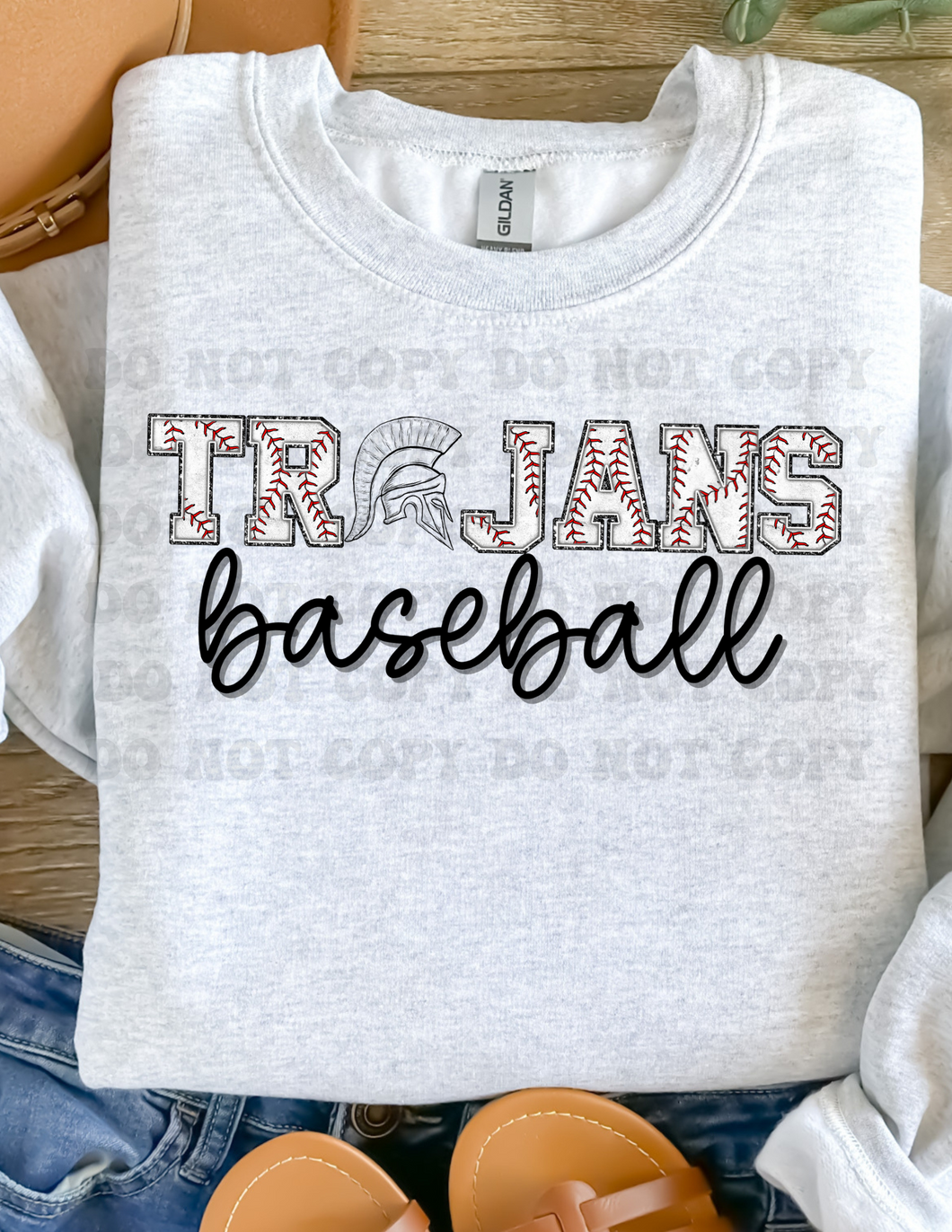 Custom | Trojans  Baseball -Mascot