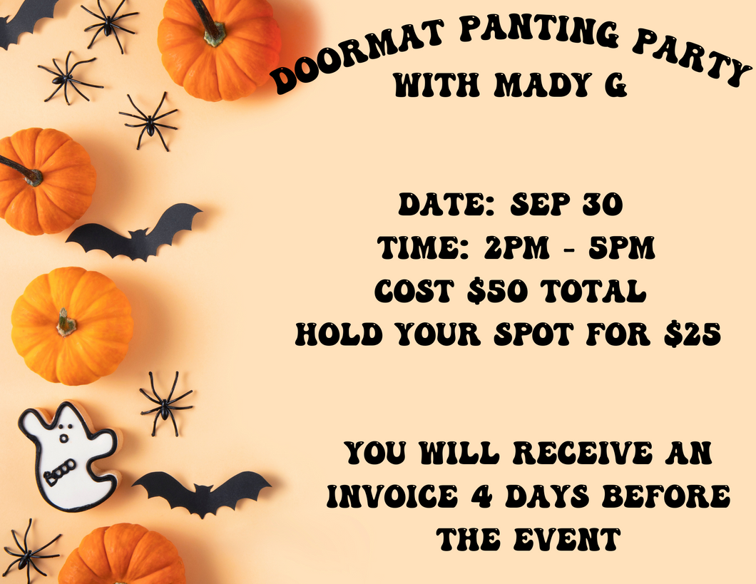Sep 30th - Halloween paint Party - Reservation