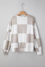 Load image into Gallery viewer, Checkered Print sweater/ Small
