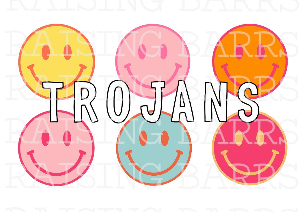 Custom | Trojans color smiles