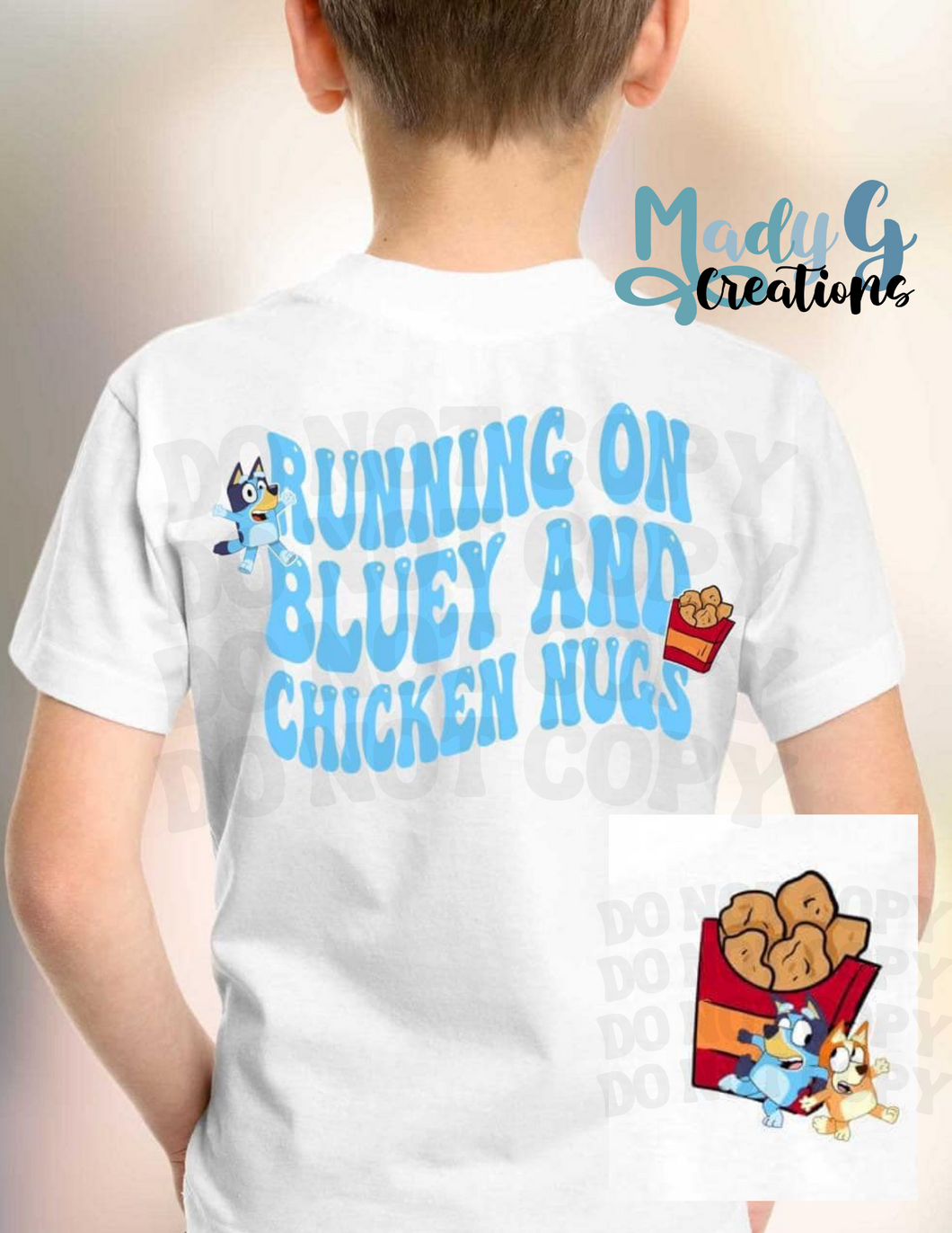 Custom Youth | Bluey & Chicken Nuggets