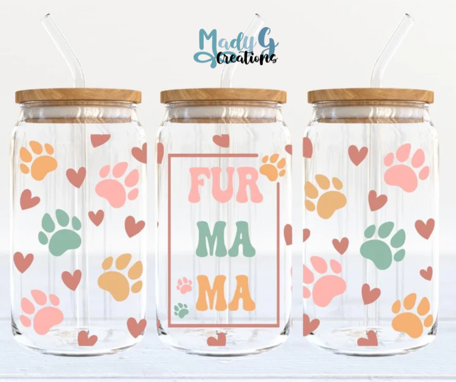 Fur Mama | Libby glass can